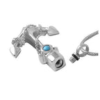 Stainless Steel Perfume Bottle Pendant Commemorative Pet Urn Necklace European And American Men Boat Anchor Pendant
